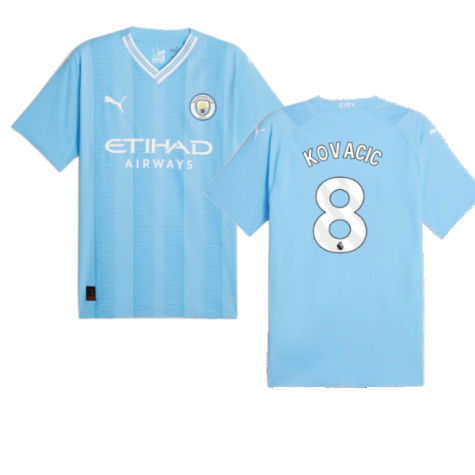 2023-2024 Man City Authentic Home Shirt (Kovacic 8)