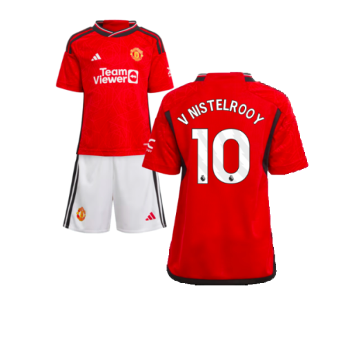 2023-2024 Man Utd Home Mini Kit (V Nistelrooy 10)