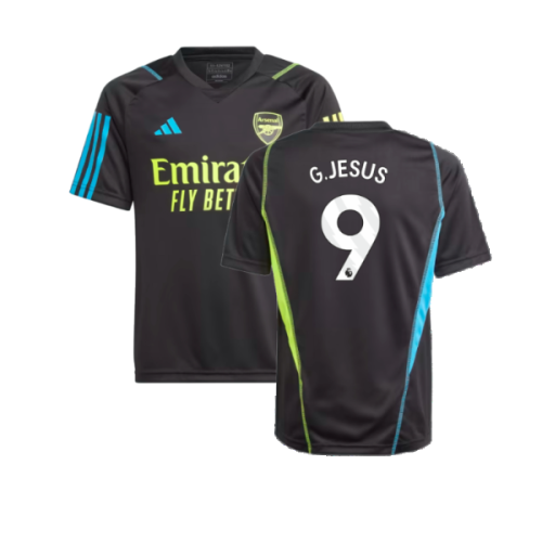 2023-2024 Arsenal Training Jersey (Black) - Kids (G.Jesus 9)