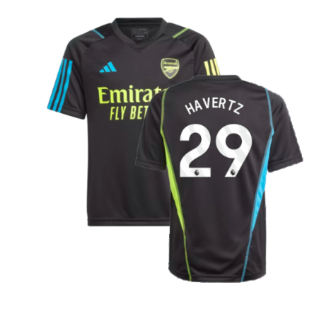 2023-2024 Arsenal Training Jersey (Black) - Kids (Havertz 29)