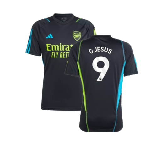 2023-2024 Arsenal Training Jersey (Black) (G.Jesus 9)