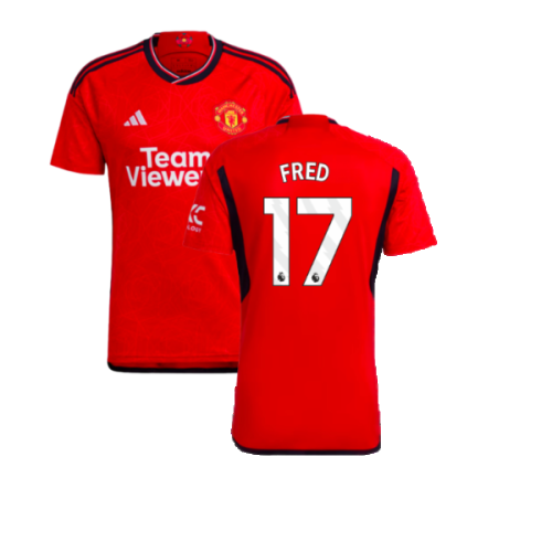 2023-2024 Man Utd Home Shirt (Fred 17)