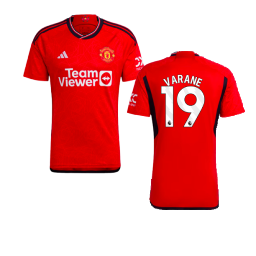 2023-2024 Man Utd Home Shirt (Varane 19)