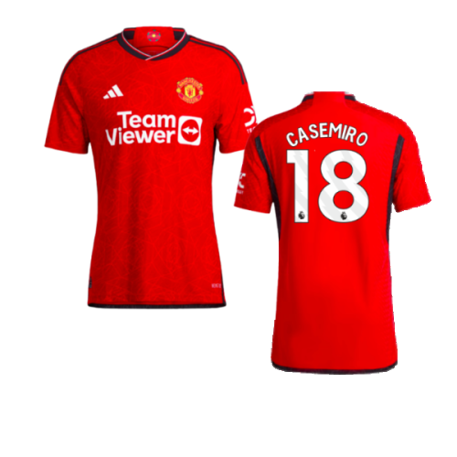 2023-2024 Man Utd Authentic Home Shirt (Casemiro 18)