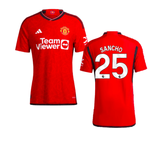 2023-2024 Man Utd Authentic Home Shirt (Sancho 25)