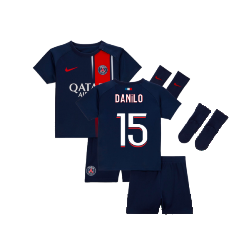 2023-2024 PSG Home Infants Baby Kit (Danilo 15)