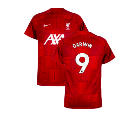 2023-2024 Liverpool Pre-Match Home Shirt (Red) (Darwin 9)