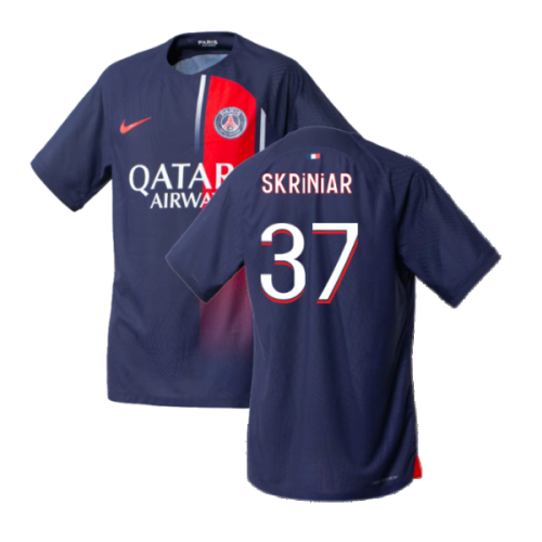 2023-2024 PSG Home Match Authentic Shirt (Skriniar 37)