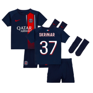 2023-2024 PSG Home Infants Baby Kit (Skriniar 37)