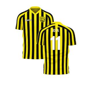 Al-Ittihad 2024-2025 Stripe Home Concept Football Kit (Libero) (Jota 11)