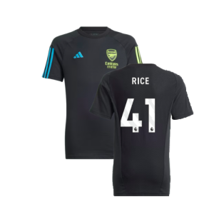 2023-2024 Arsenal Training Tee (Black) - Kids (Rice 41)