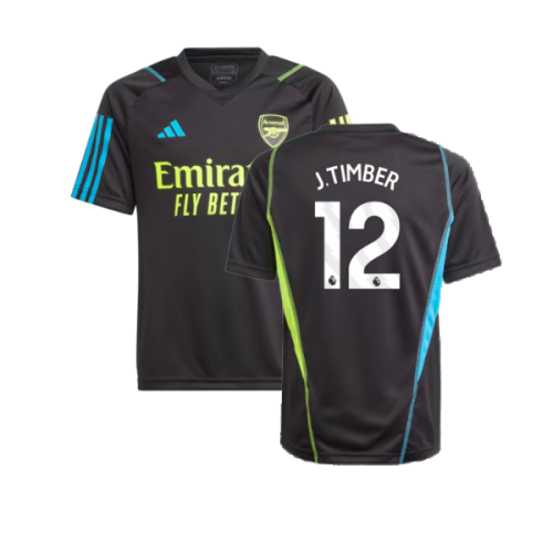 2023-2024 Arsenal Training Jersey (Black) - Kids (J.Timber 12)