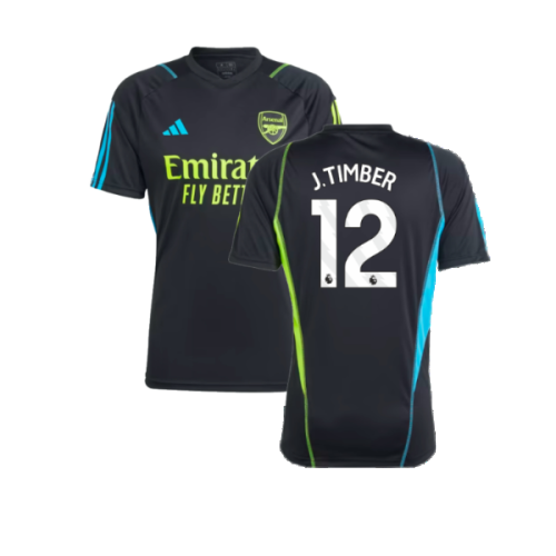 2023-2024 Arsenal Training Jersey (Black) (J.Timber 12)