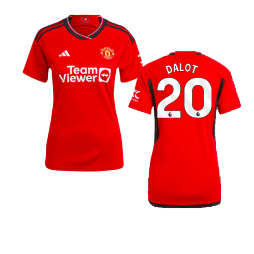 2023-2024 Man Utd Home Shirt (Ladies) (Dalot 20)