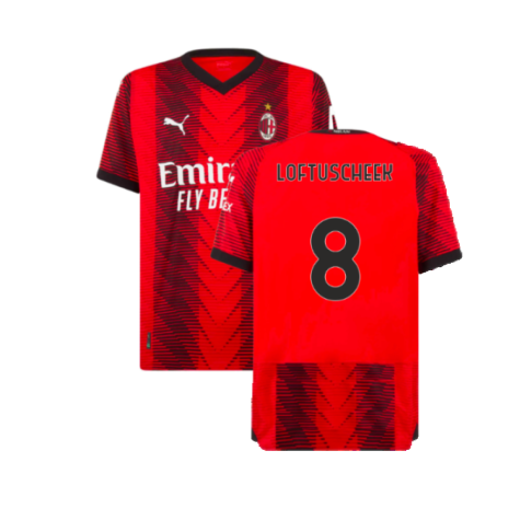 2023-2024 AC Milan Home Authentic Shirt (Loftus Cheek 8)