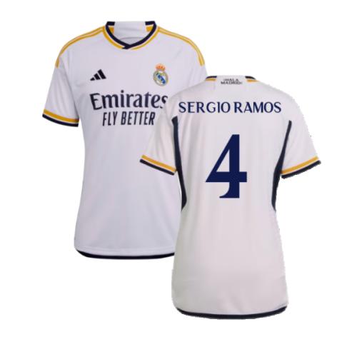 2023-2024 Real Madrid Home Shirt (Ladies) (Sergio Ramos 4)