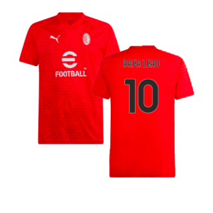 2023-2024 AC Milan Training Jersey (Red) (Rafa Leao 10)