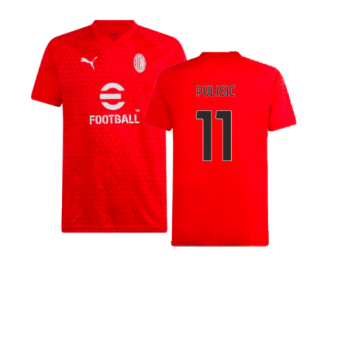 2023-2024 AC Milan Training Jersey (Red) (Pulisic 11)