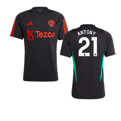 2023-2024 Man Utd Training Jersey (Black) (Antony 21)