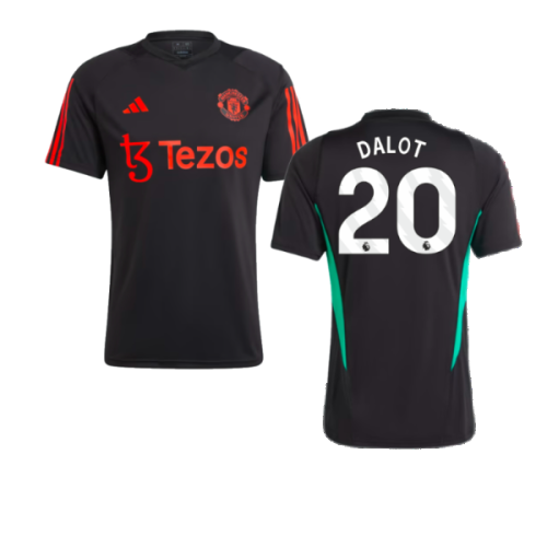 2023-2024 Man Utd Training Jersey (Black) (Dalot 20)