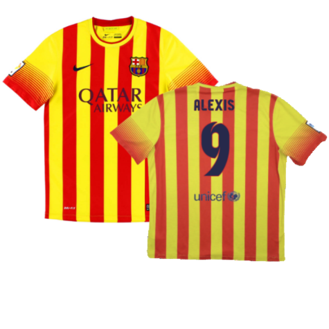 2013-2014 Barcelona Away Shirt (Alexis 9)