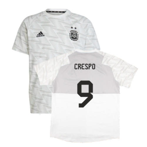 2022-2023 Argentina Game Day Travel Tee (White) (CRESPO 9)