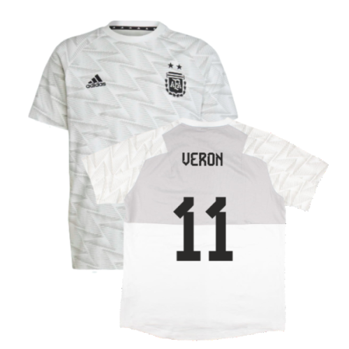 2022-2023 Argentina Game Day Travel Tee (White) (VERON 11)