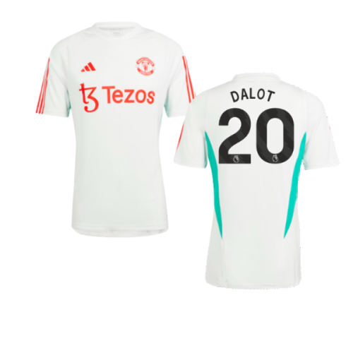 2023-2024 Man Utd Training Jersey (White) (Dalot 20)