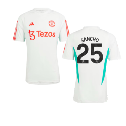 2023-2024 Man Utd Training Jersey (White) (Sancho 25)