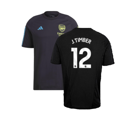 2023-2024 Arsenal Training Tee (Black) (J.Timber 12)