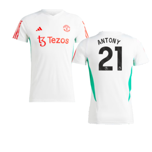 2023-2024 Man Utd Training Jersey (White) - Ladies (Antony 21)