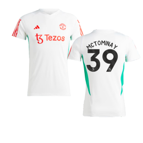 2023-2024 Man Utd Training Jersey (White) - Ladies (McTominay 39)