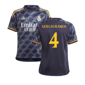 2023-2024 Real Madrid Away Shirt (Kids) (Sergio Ramos 4)