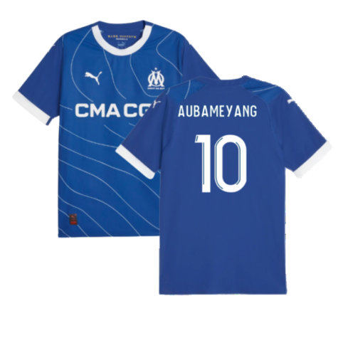 2023-2024 Marseille Away Shirt (Aubameyang 10)