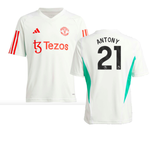 2023-2024 Man Utd Training Jersey (White) - Kids (Antony 21)