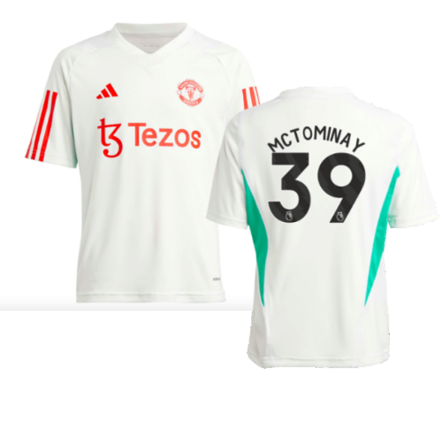 2023-2024 Man Utd Training Jersey (White) - Kids (McTominay 39)