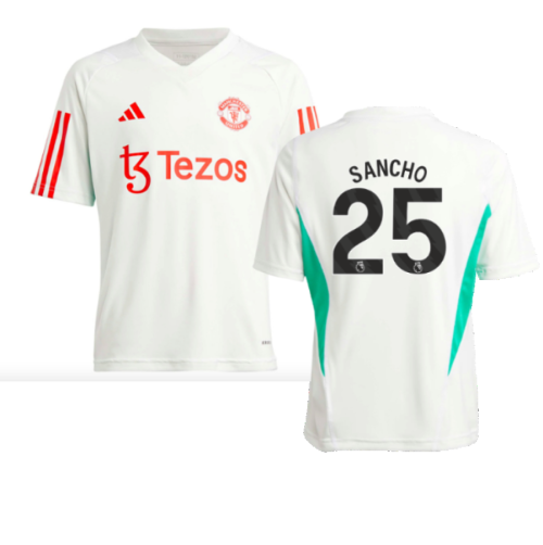 2023-2024 Man Utd Training Jersey (White) - Kids (Sancho 25)