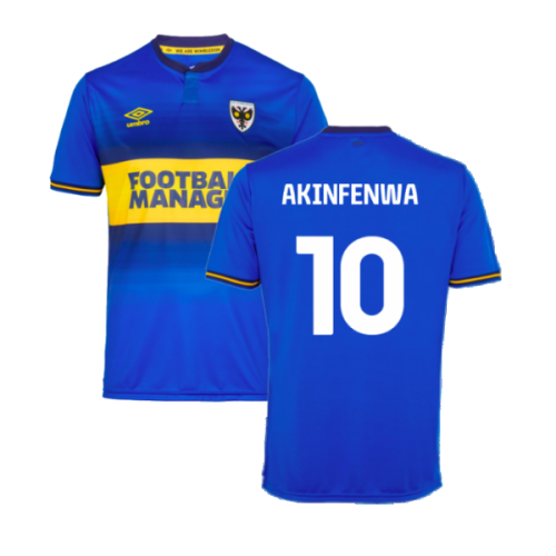 2023-2024 AFC Wimbledon Home Shirt (Akinfenwa 10)