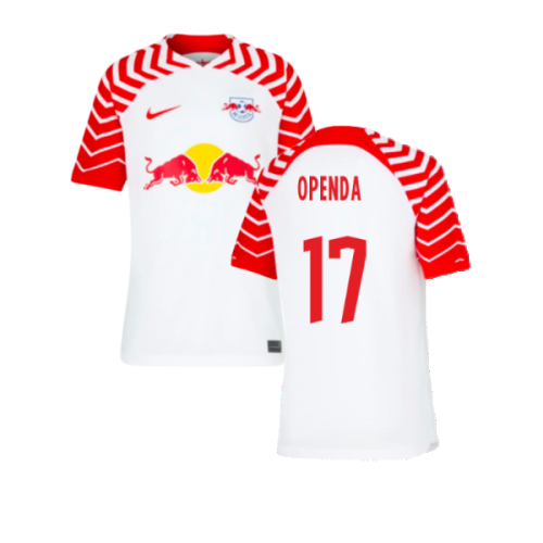 2023-2024 Red Bull Leipzig Home Shirt (Kids) (Openda 17)