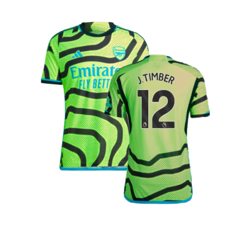 2023-2024 Arsenal Authentic Away Shirt (J.Timber 12)