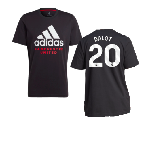 2023-2024 Man Utd DNA Graphic Tee (Black) (Dalot 20)