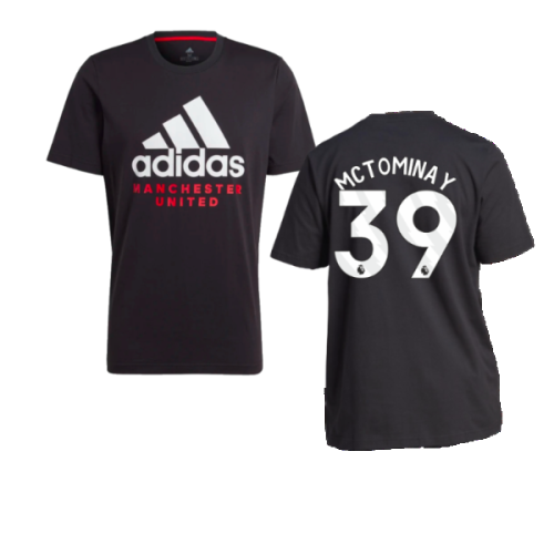 2023-2024 Man Utd DNA Graphic Tee (Black) (McTominay 39)