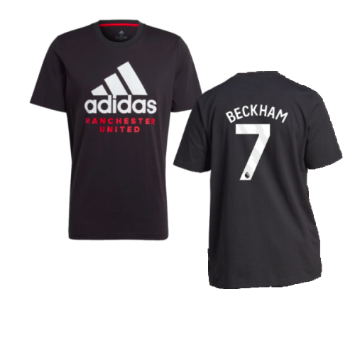 2023-2024 Man Utd DNA Graphic Tee (Black) (Beckham 7)