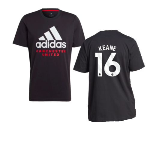 2023-2024 Man Utd DNA Graphic Tee (Black) (Keane 16)