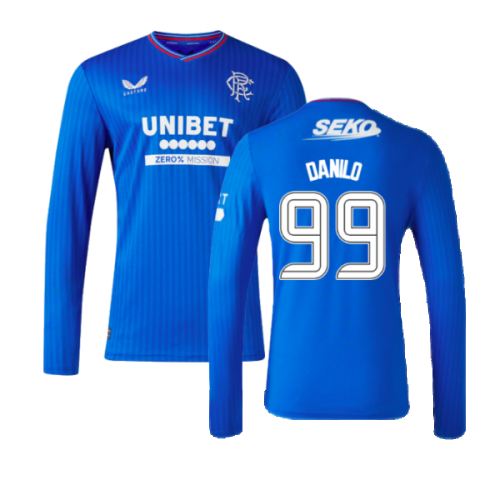 2023-2024 Rangers Long Sleeve Home Shirt (Danilo 99)