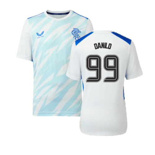 2023-2024 Rangers Players Match Day Home Tee (White) - Kids (Danilo 99)