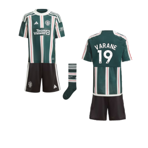 2023-2024 Man Utd Away Mini Kit (Varane 19)