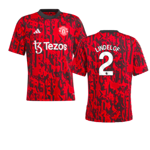 2023-2024 Man Utd Pre-Match Shirt (Red) - Kids (Lindelof 2)