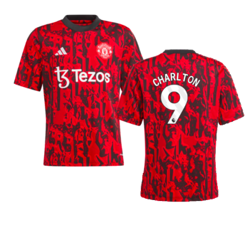 2023-2024 Man Utd Pre-Match Shirt (Red) - Kids (Charlton 9)