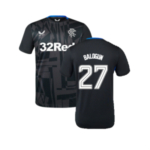 2023-2024 Rangers Coaches Training Tee (Ebony) (Balogun 27)